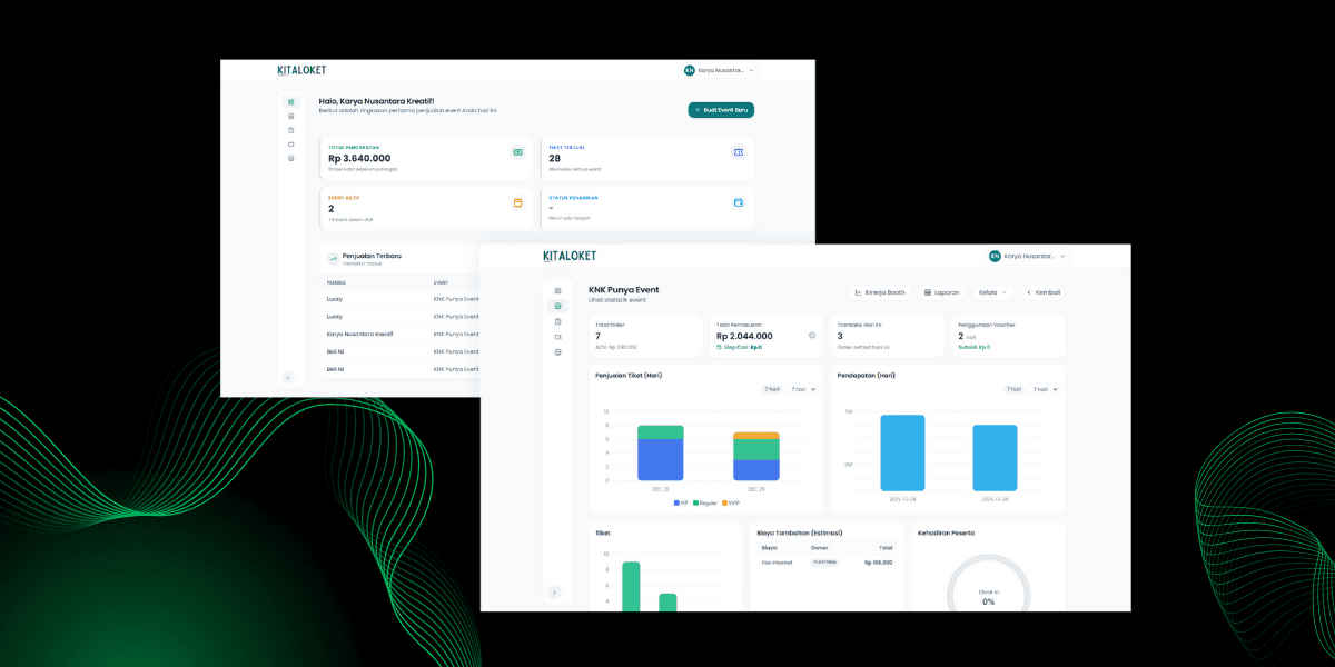 Kitaloket Vendor Dashboard